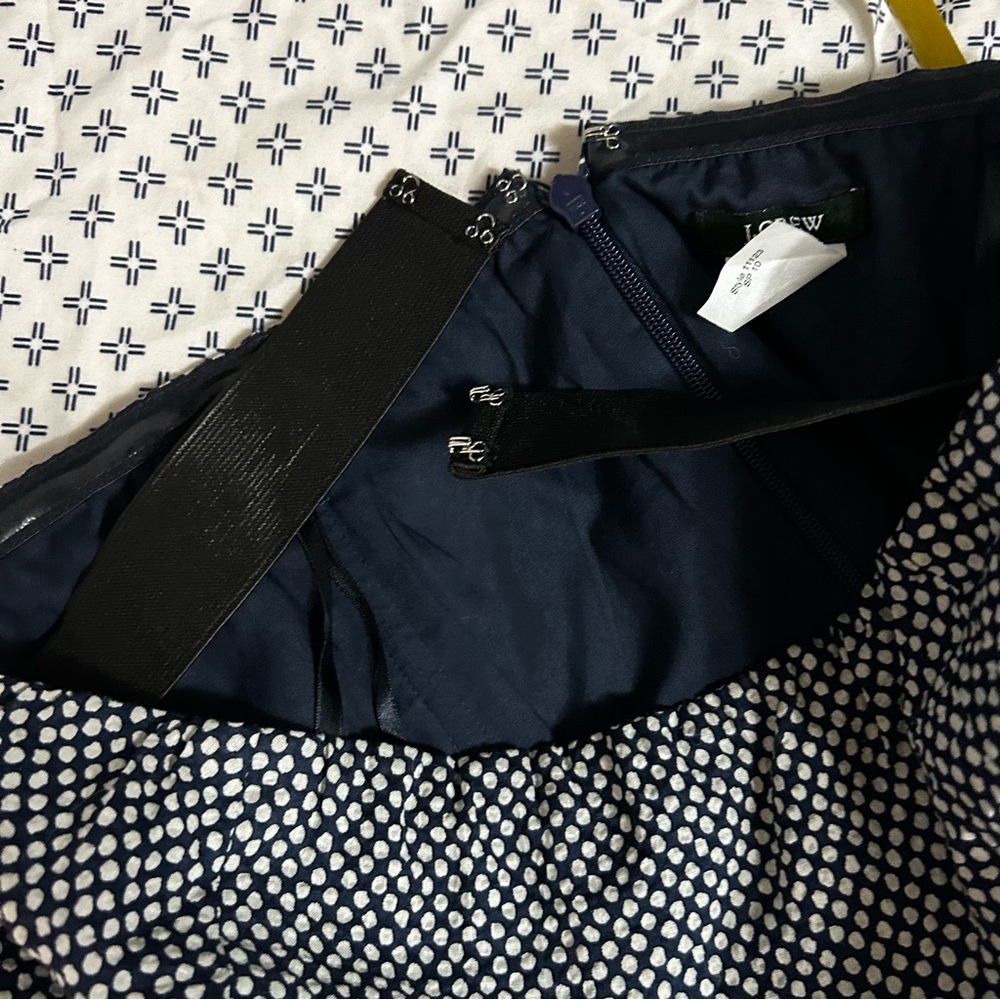 Jcrew strapless polka dot dress - Picture 9 of 10
